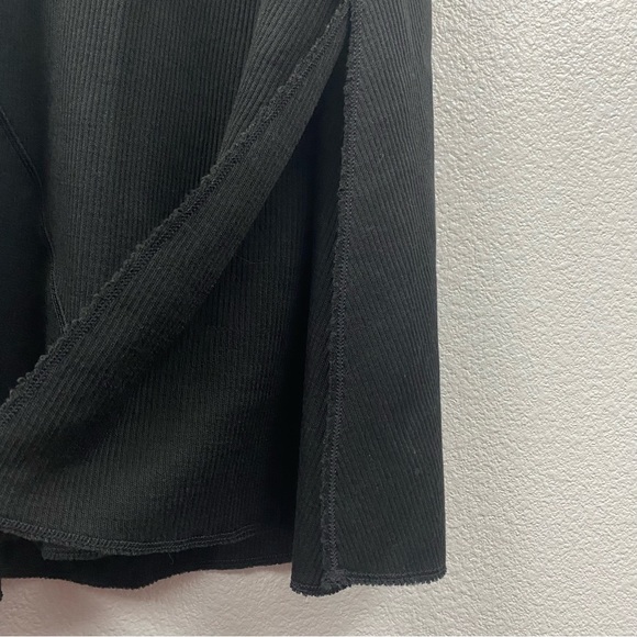 Theory Rib Florence Wool Sweater Black Maxi Dress - Picture 14 of 14